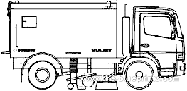 Faun Viajet 6 Street Sweeper truck (2006) - drawings, dimensions, pictures
