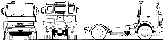 Fiat 170 4x2 SWB truck - drawings, dimensions, figures