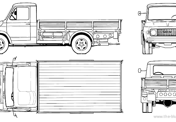 Truck Fiat 616 N3 (1974) - drawings, dimensions, figures