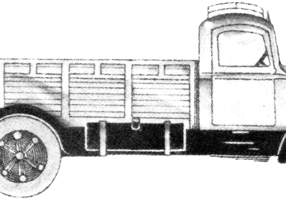 Грузовик Fiat 634N Truck (1933) - чертежи, габариты, рисунки