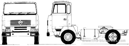 Truck Foden S104 - drawings, dimensions, figures