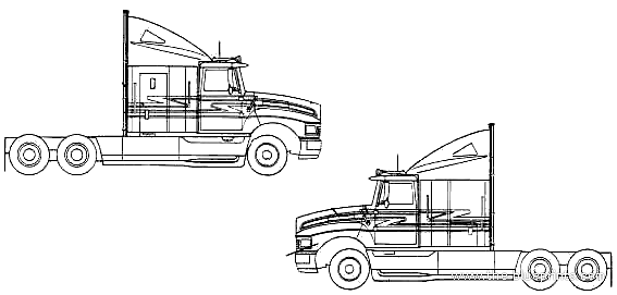 Ford Aeromax 120 truck - drawings, dimensions, pictures