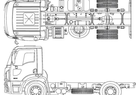 Грузовик Ford BR Cargo 1519 (2012) - чертежи, габариты, рисунки