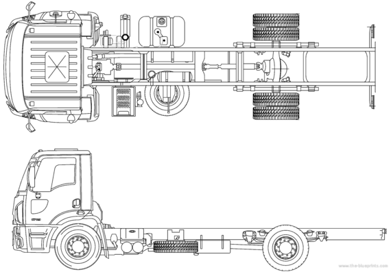 Грузовик Ford BR Cargo 1719 (2012) - чертежи, габариты, рисунки