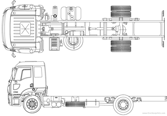 Грузовик Ford BR Cargo 1723 (2012) - чертежи, габариты, рисунки