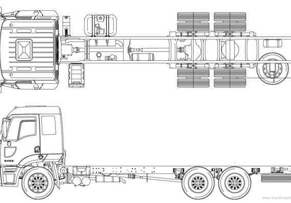 Грузовик Ford BR Cargo 2423 (2012) - чертежи, габариты, рисунки