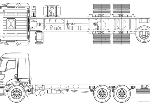 Грузовик Ford BR Cargo 2429 (2012) - чертежи, габариты, рисунки