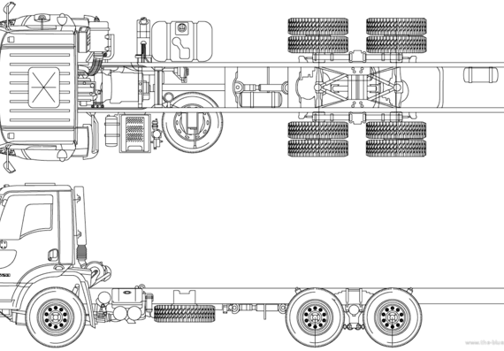 Грузовик Ford BR Cargo 2623 (2012) - чертежи, габариты, рисунки