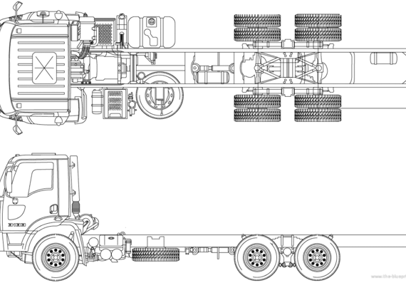 Грузовик Ford BR Cargo 3133 (2012) - чертежи, габариты, рисунки