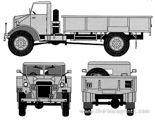 Грузовик Ford CMP 60L-2 - чертежи, габариты, рисунки