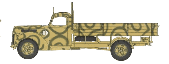 Ford D V3000S truck - drawings, dimensions, figures