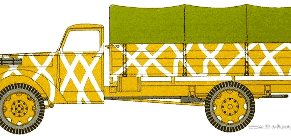 Ford D V3000 truck (1942) - drawings, dimensions, pictures