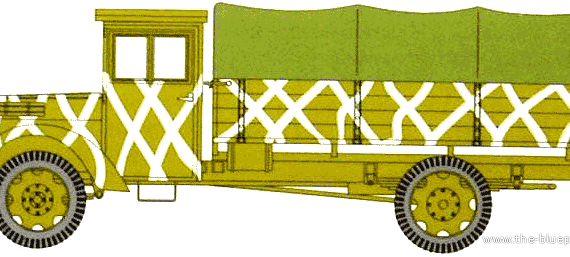 Ford D V3000 Einheits truck - drawings, dimensions, pictures