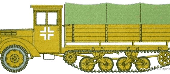 Ford D V3000 Maultier truck - drawings, dimensions, pictures