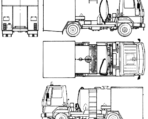 Грузовик Ford E Cargo 0813 Fire Truck (1983) - чертежи, габариты, рисунки