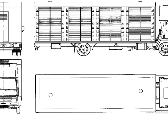 Грузовик Ford E Cargo 1115 (1986) - чертежи, габариты, рисунки