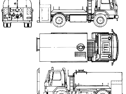 Грузовик Ford E Cargo 1315 Fire Truck (1985) - чертежи, габариты, рисунки