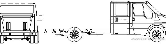 Грузовик Ford E Transit Chassis (2005) - чертежи, габариты, рисунки