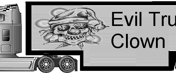 Freightliner Century Class The Evil Trucker Clown truck - drawings, dimensions, pictures