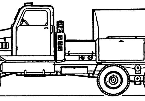 Truck G5 + Decontamination Apparatus GEW-1. - drawings, dimensions, figures