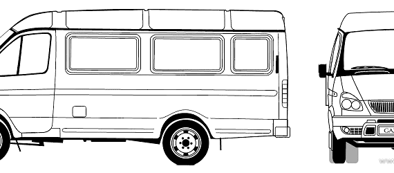 Truck GAZ-2705 (2006) - drawings, dimensions, pictures