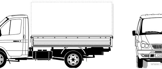 Truck GAZ-3302 (2006) - drawings, dimensions, pictures