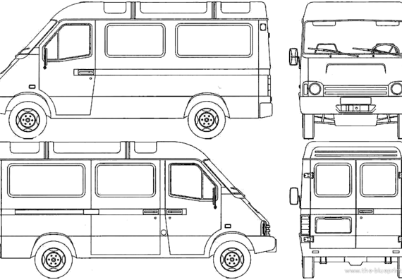 Truck GAZ-3782A Sobol - drawings, dimensions, figures