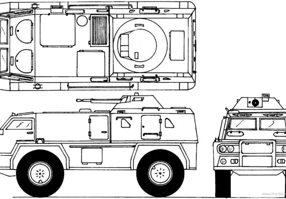 Truck GAZ-3994 - drawings, dimensions, figures