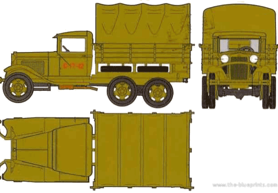 Truck GAZ- AAA - drawings, dimensions, pictures