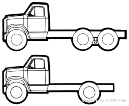 Truck GMC Series 7500 (1972) - drawings, dimensions, pictures