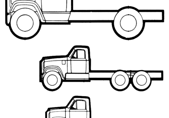 Truck GMC Series 9500 (1972) - drawings, dimensions, pictures