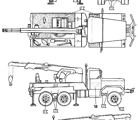 GMC Wrecker truck - drawings, dimensions, pictures