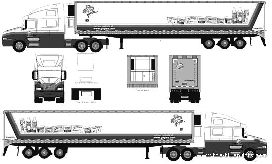 Gay Lea Foods truck - drawings, dimensions, pictures