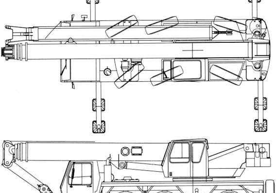 Truck Grove GMK3050 60ton Crane (2006) - drawings, dimensions, pictures