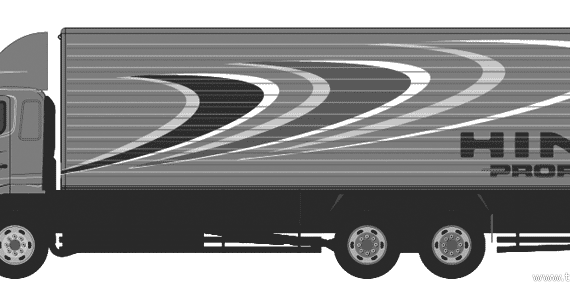 HINO PROFIA truck - drawings, dimensions, figures