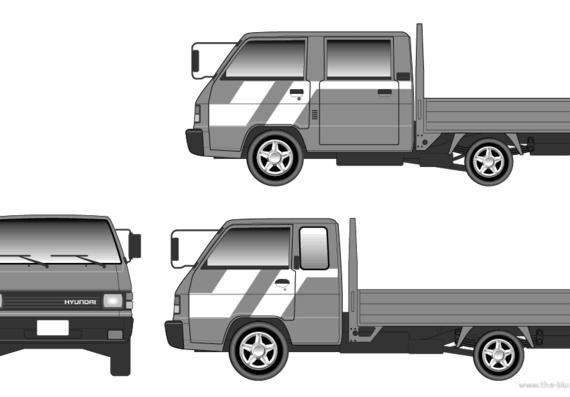 HYUNDAI PORTER truck - drawings, dimensions, pictures