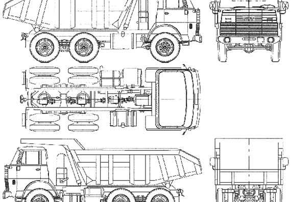 Грузовик Hanomag-Henschel F320AK - чертежи, габариты, рисунки