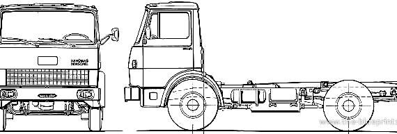 Hanomag Henschel F130 S truck - drawings, dimensions, figures