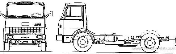 Hanomag Henschel F150 L-II truck - drawings, dimensions, figures