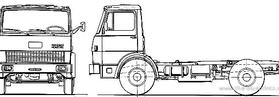 Hanomag Henschel F150 S-II truck - drawings, dimensions, figures