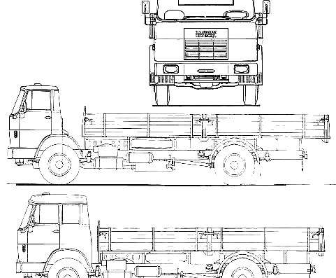 Hanomag Henschel F191 L truck - drawings, dimensions, figures