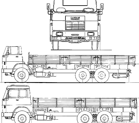Hanomag Henschel F221 L truck - drawings, dimensions, figures