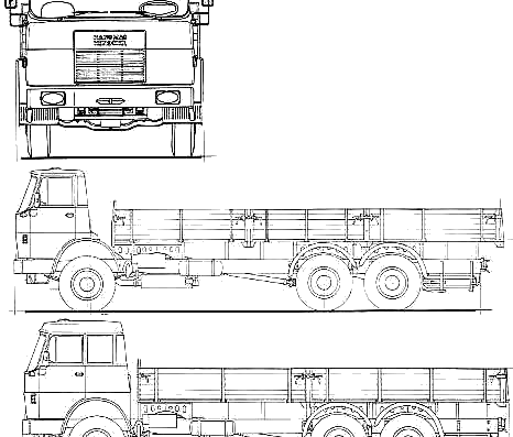 Hanomag Henschel F221 LN truck - drawings, dimensions, figures