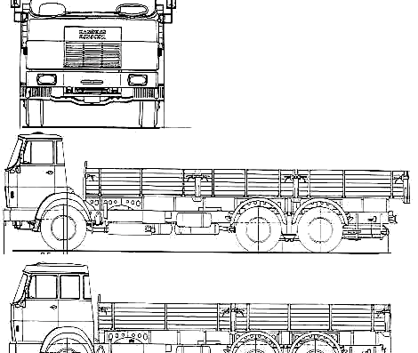 Hanomag Henschel F221 LNL truck - drawings, dimensions, figures