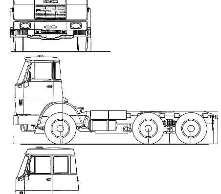 Hanomag Henschel F221 S truck - drawings, dimensions, figures