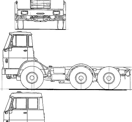 Hanomag Henschel F221 S 2A truck - drawings, dimensions, figures