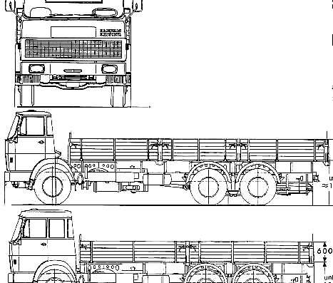 Hanomag Henschel F223 LNL truck - drawings, dimensions, figures