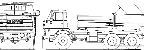 Hanomag Henschel F261 AK truck - drawings, dimensions, figures