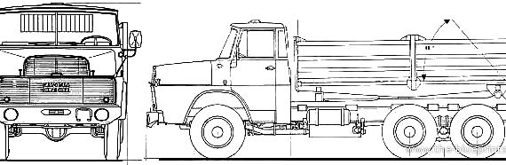 Hanomag Henschel H261 AK truck - drawings, dimensions, figures
