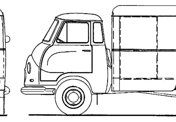 1959 Hanomag Kurier truck - drawings, dimensions, pictures